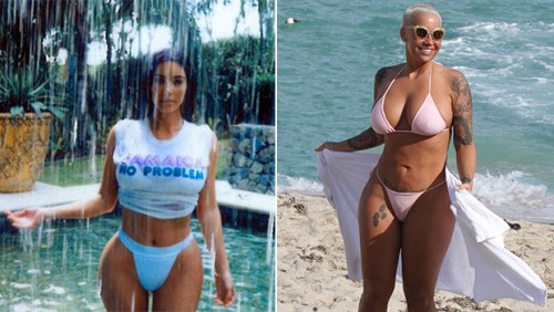 Kim Kardashian Vs Amber Rose’s Bikini Pics: Which Star Is More Poolside Sexy? Kim Kardashian Vs Amber Rose’s Bikini Pics: Which Star Is More Poolside Sexy?